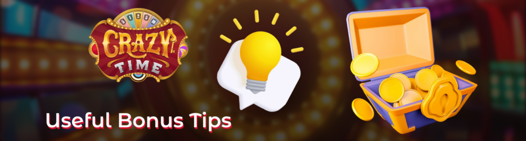 Useful promotional betting tips for Crazy Time sessions